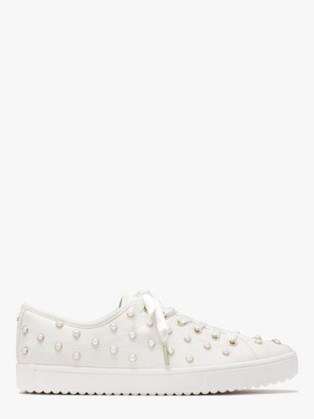 Kate Spade Women's Parchment. Match Pearls Sneakers | Online Sale