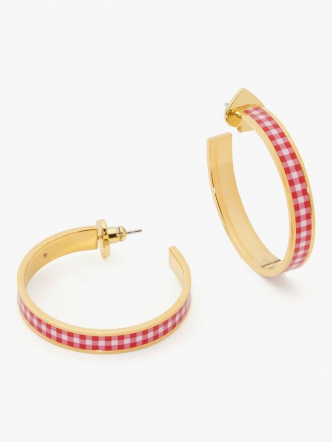 Kate Spade Women's Lava Falls Heritage Spade Flower Hoops | Free Shipping