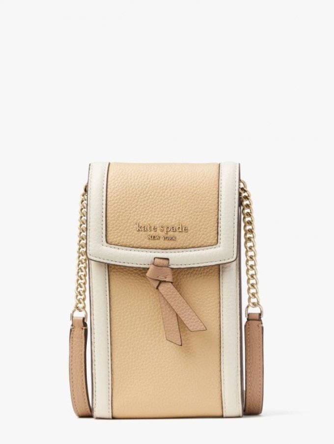 Kate Spade Women's Warm Stone Multi Knott Colorblocked North South Phone Crossbody | Online Sale