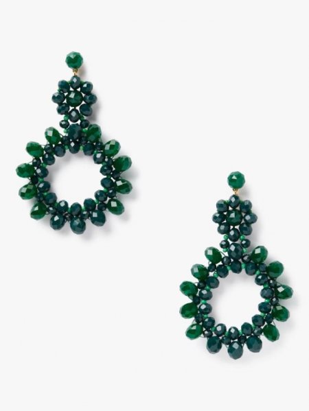 Kate Spade Women's Green. Marguerite Beaded Earrings | Free Shipping