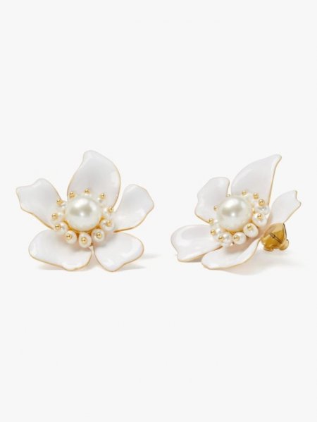 Kate Spade Women's White. Flora Statement Studs | Special Offer