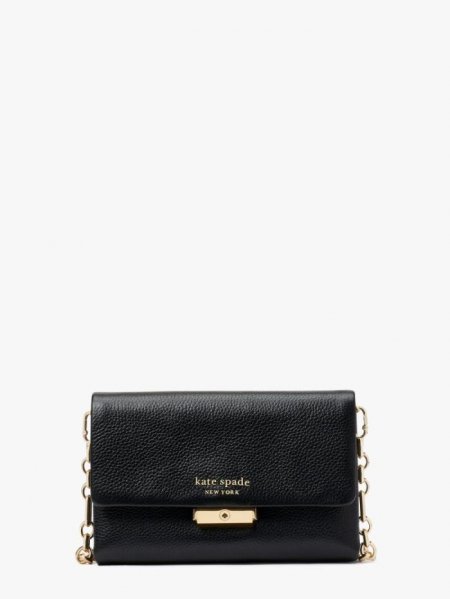 Kate Spade Women's Black Carlyle Chain Wallet | Ireland Outlet