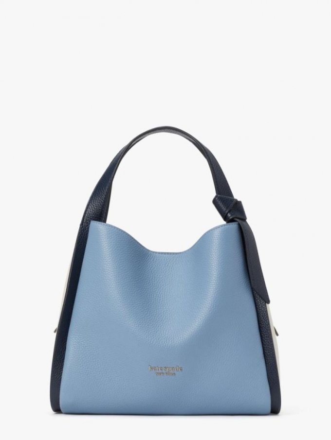 Kate Spade Women's Morning Sky Multi Knott Colorblocked Medium Crossbody Tote | Ireland Outlet