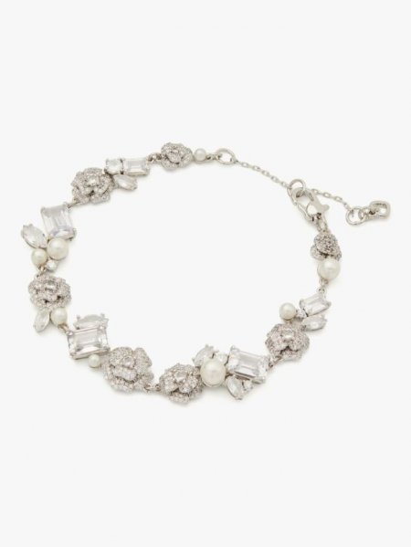 Kate Spade Women's White Multi Bouquet Toss Cluster Line Bracelet | Special Offer