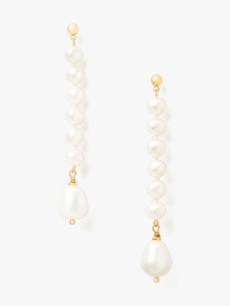 Kate Spade Women's Pearl Pearl Play Linear Earrings | Free Shipping