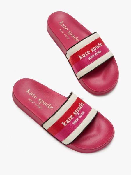 Kate Spade Women's Blzr Blu/Blu Glow Buttercup Slide Sandals | Online Sale