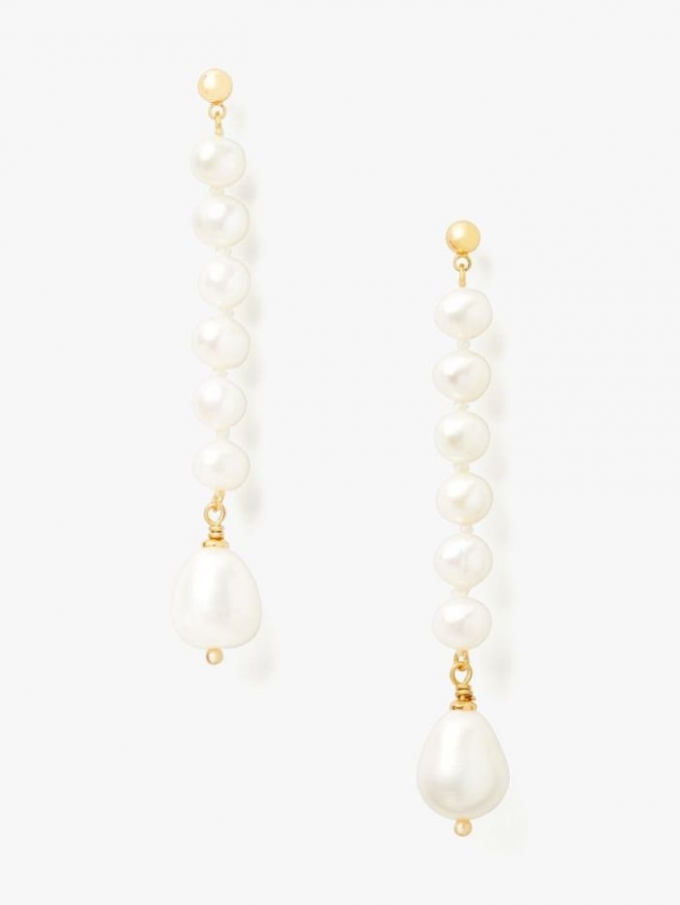 Kate Spade Women's Pearl Pearl Play Linear Earrings | Free Shipping