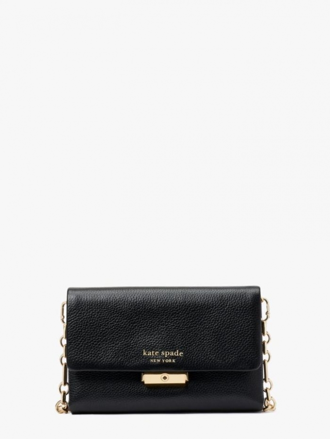 Kate Spade Women's Black Carlyle Chain Wallet | Ireland Outlet