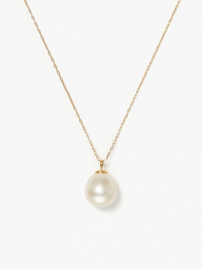 Kate Spade Women's Gold Multi Pearl Play Mini Pendant | Special Offer