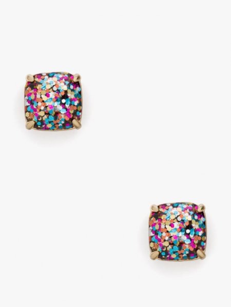 Kate Spade Women's Multi Glitter Small Square Studs | Special Offer