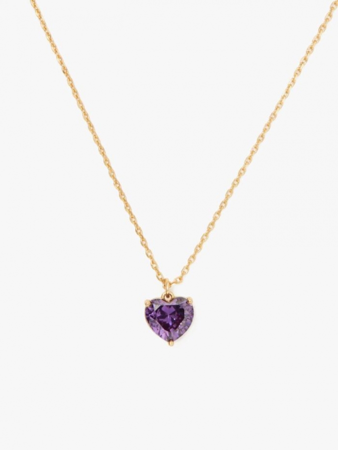 Kate Spade Women's Amethyst My Love February Heart Pendant | Special Offer