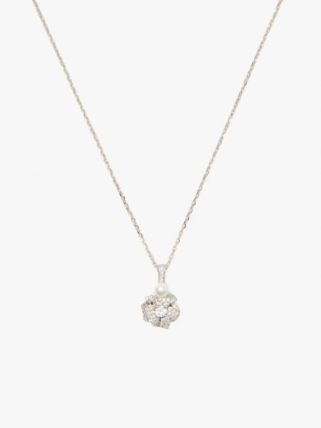 Kate Spade Women's White Multi Bouquet Toss Rose Pendant | Special Offer