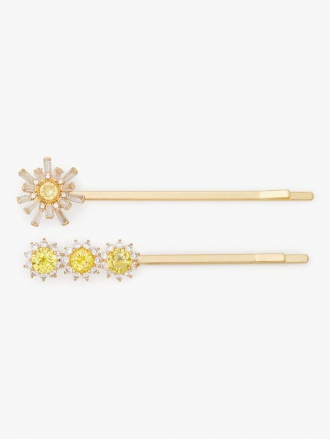 Kate Spade Women's Yellow Multi Sunny Bobby Pins | Online Sale